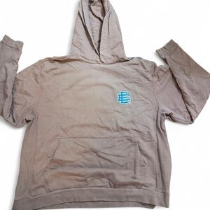 Rusty brown / Tan and blue Eric Emanuel hoodie. Size XL.